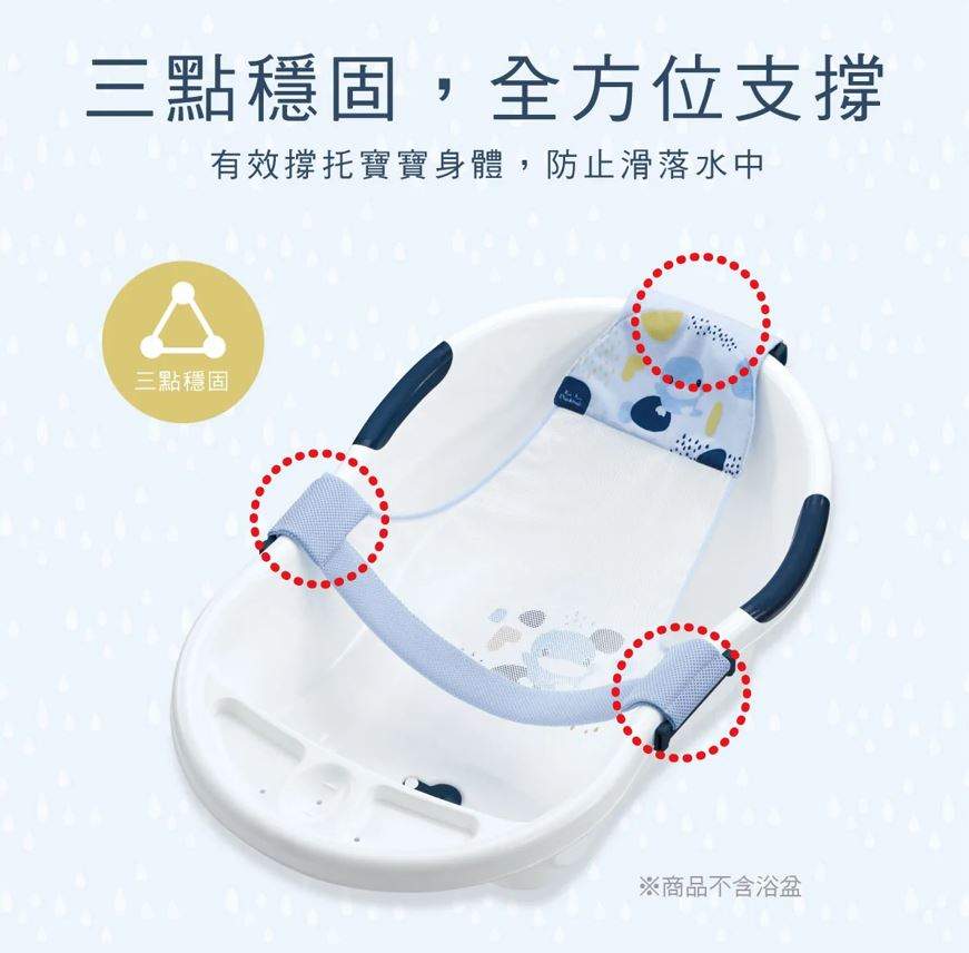 台灣 Kuku 成長印記可調式安全沐浴網