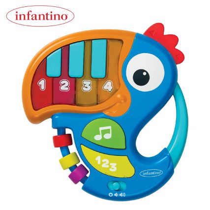 美國 Infantino 鋼琴及數字學習巨嘴鳥 [9首音樂]